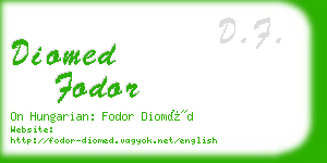 diomed fodor business card